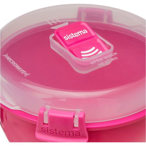  [아마존베스트]Sistema Microwave Noodle Bowl, 4 Cup , Assorted