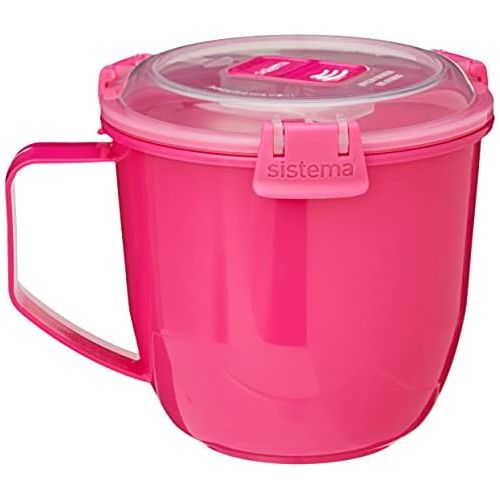  [아마존베스트]Sistema To Go Collection Soup Mug, Large, Varied, 1 count