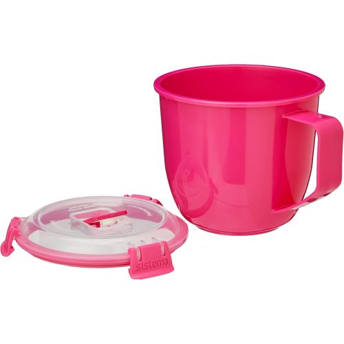  [아마존베스트]Sistema To Go Collection Soup Mug, Large, Varied, 1 count