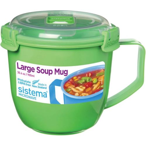  [아마존베스트]Sistema To Go Collection Soup Mug, Large, Varied, 1 count