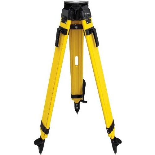  SitePro 01-WDF20-B 58-11 Heavy Duty Fiberglass and Wood Tripod with Quick Clamp, Black