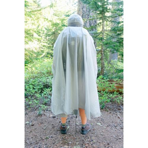  Six Moon Designs Gatewood Cape - 10 oz - 1 Person Ultralight Tarp/Cape (Gray)