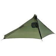 Six Moon Designs Gatewood Cape - 11 oz. - 1 Person Ultralight Tarp/Cape (Green). Packs Small. The ONLY Poncho-Style Tarp to Provide Complete 360° Protection.