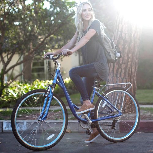  Sixthreezero sixthreezero Body Ease Womens Comfort Bicycle with Rear Rack