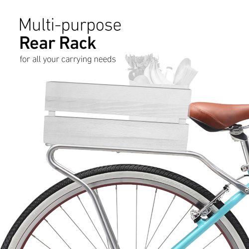  Sixthreezero sixthreezero Explore Your Range Womens Hybrid Commuter Bicycle with Rear Rack