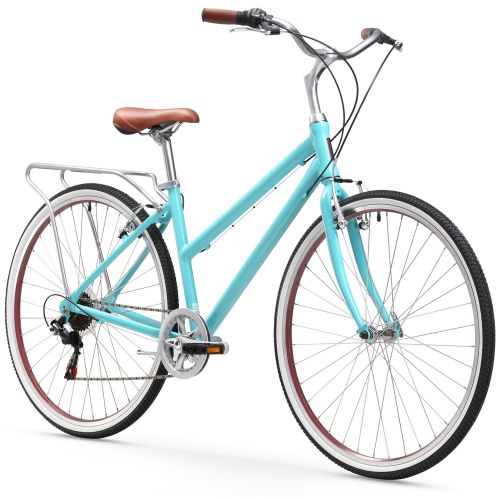  Sixthreezero sixthreezero Explore Your Range Womens Hybrid Commuter Bicycle with Rear Rack