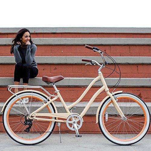  Sixthreezero sixthreezero EVRYjourney Womens Step-Through Hybrid Cruiser Bicycle (24-Inch and 26-Inch)