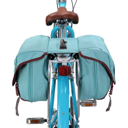  sixthreezero Bike Bag Rear Rack, Waterproof Bicycle Pannier, Double Sided, Carry Handle