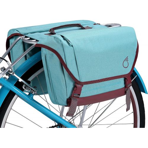  sixthreezero Bike Bag Rear Rack, Waterproof Bicycle Pannier, Double Sided, Carry Handle