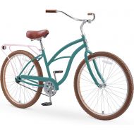 sixthreezero Around The Block Womens Beach Cruiser Bike, 1/3/7/21 Speed Bicycles, 26/24 Wheels, Multiple Colors