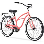 sixthreezero Around The Block Womens Beach Cruiser Bike, 1/3/7/21 Speed Bicycles, 26/24 Wheels, Multiple Colors