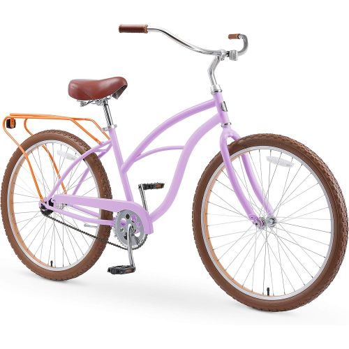  sixthreezero Around The Block Womens Beach Cruiser Bike, 1/3/7/21 Speed Bicycles, 26/24 Wheels, Multiple Colors