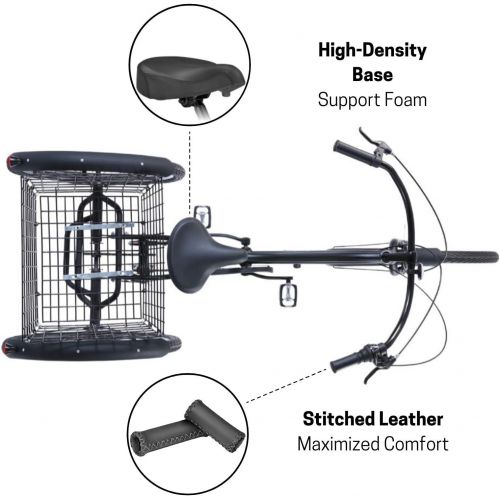  sixthreezero EVRYjourney 26 Inch 7-Speed Hybrid Adult Tricycle with Rear Basket