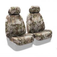 Skanda Coverking Front 50/50 Bucket Custom Fit Seat Cover for Select Ford F-250/F-350 Models - Ballistic (Kryptek Highlander Camo)