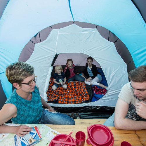  Skandika skandika Hammerfest 8 Personen Camping Zelt mit 2 Sonnendachern 2.000 mm Wassersaule (mit/ohne eingenahtem Zeltboden)