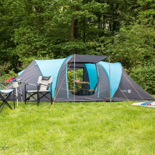  Skandika skandika Hammerfest 8 Personen Camping Zelt mit 2 Sonnendachern 2.000 mm Wassersaule (mit/ohne eingenahtem Zeltboden)