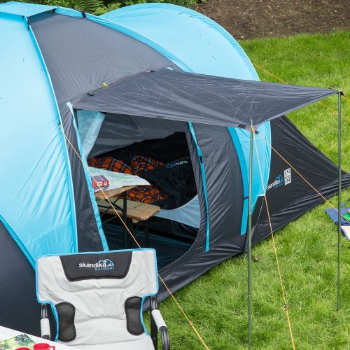  Skandika skandika Hammerfest 8 Personen Camping Zelt mit 2 Sonnendachern 2.000 mm Wassersaule (mit/ohne eingenahtem Zeltboden)