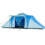 Skandika outdoor Skandika Daytona XXL Familienzelt fuer 6 Personen mit 3000mm Wassersaule (blau/grau)