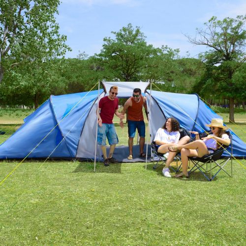  Skandika outdoor skandika Outdoor Harstad 6 Zelt, Blau/Grau, 645 x 245 cm