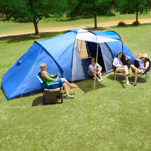  Skandika outdoor skandika Outdoor Harstad 6 Zelt, Blau/Grau, 645 x 245 cm