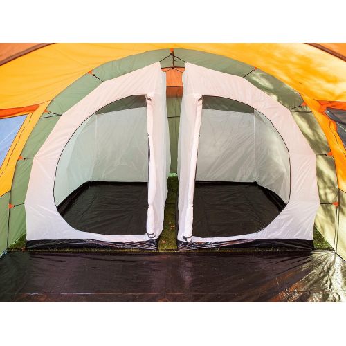  Skandika outdoor skandika Kemi 4 Personen Tunnelzelt mit 2 Schlafkabinen und 3000mm Wassersaule