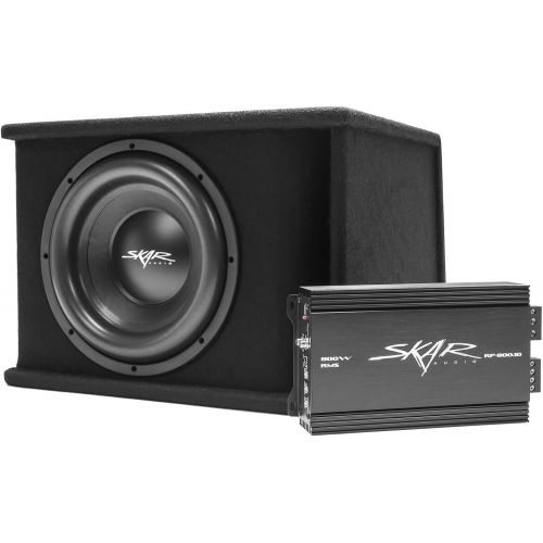  [아마존베스트]Skar Audio Single 12 Complete 1,200 Watt SDR Series Subwoofer Bass Package - Includes Loaded Enclosure with Amplifier