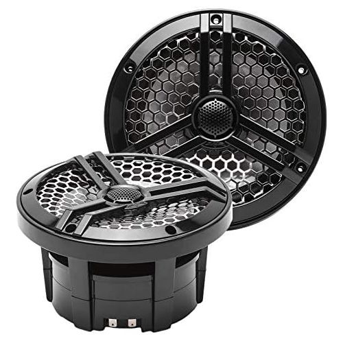  Skar Audio SK65MB 6.5 2-Way Marine Full Range 320 Watt Coaxial Speakers, Pair (Black)