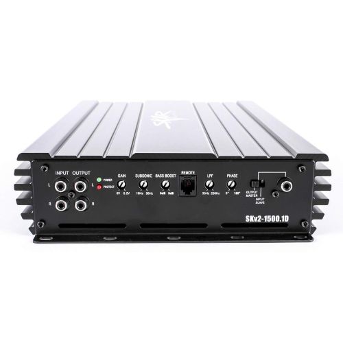  [아마존베스트]Skar Audio SKv2-1500.1D Monoblock Class D MOSFET Competition Grade Subwoofer Amplifier, 2200W Max Power