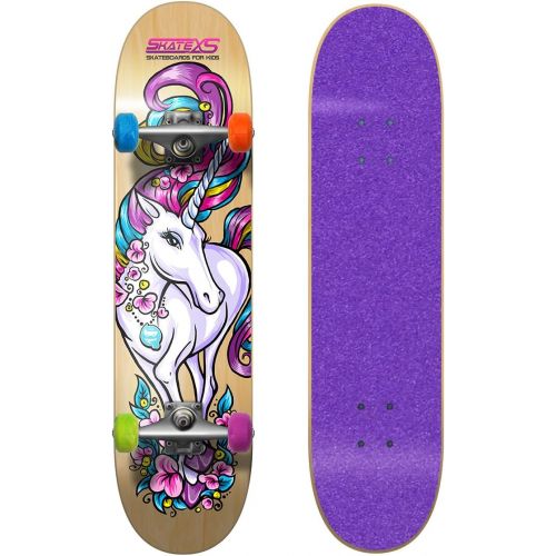  SkateXS Beginner Unicorn Girls Skateboard