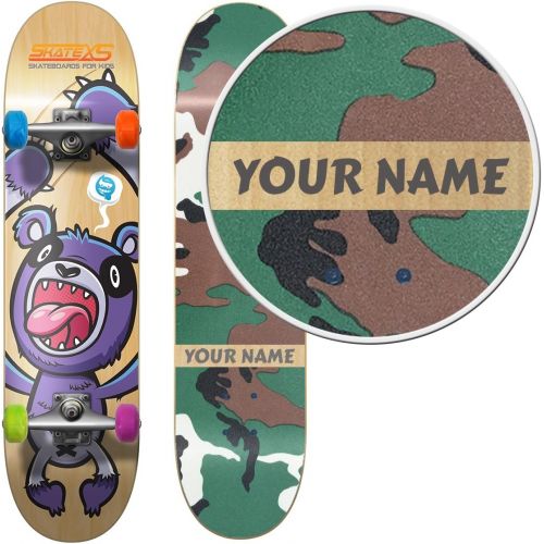  SkateXS Personalized Beginner Panda Street Kids Skateboard