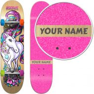 SkateXS Personalized Beginner Unicorn Girls Skateboard