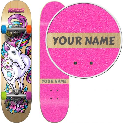  SkateXS Personalized Beginner Unicorn Girls Skateboard