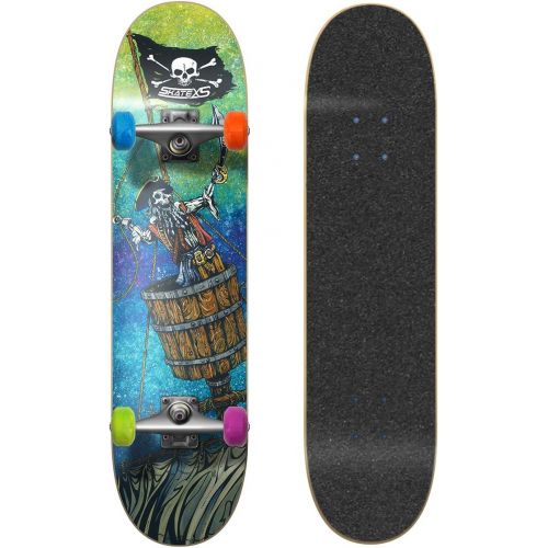  SkateXS Beginner Pirate Street Skateboard