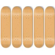 5 Blank Skateboard Decks Deck 8.25 In Natural + Griptape