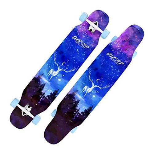  Skateboards JXYH Anfanger Long Board Professionelles Board Erwachsene Kinder Unisex Strasse Brush Street Dance Board Allradroller (Color : Blue, Size : 117 * 24 * 13.5cm)