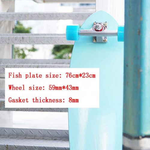  Skateboards Professionelles High-End-Big Fish Board Anfaenger Maennliche Und Weibliche Erwachsene Kinder Allgemein Allradstrasse Brush Street Kleines Fischbrett Reisen