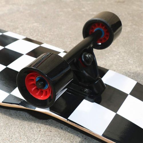  Skateboards Korean Style Long Dance Board Roller Mit Vier Raedern Anfaenger Unisex Brush Street Travel Geschenk 120 * 25 Schwarz (Color : Black, Size : 120 * 25 * 15cm)