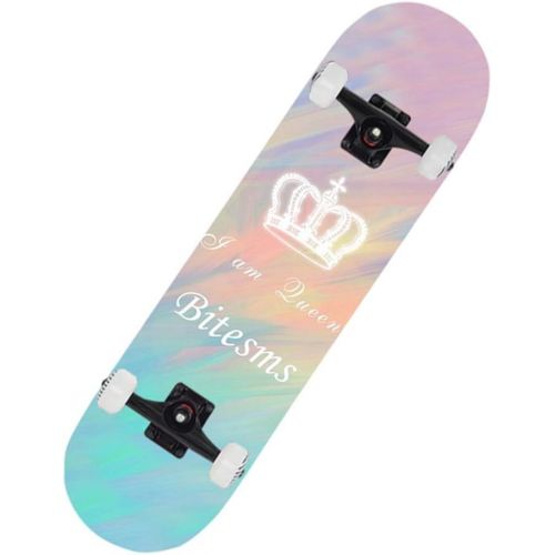  Skateboards Double-Warping-Typ Brush Street Travel Professionelles Board Anfanger Jungen Und Madchen Allgemein Farbverlauf Autobahn 79 * 20 * 10 (Color : Pink, Size : 79 * 20 * 10c