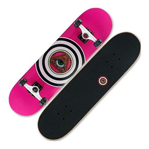  Skateboards Professionelle Bord Ahorn Holz Qualitat 4 Rad Bord Kinder Erwachsene Universal Pinsel Strasse Reise Pink Strasse Doppel Squat Car 79,5 * 20,5 * 15