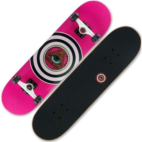  Skateboards Professionelle Bord Ahorn Holz Qualitat 4 Rad Bord Kinder Erwachsene Universal Pinsel Strasse Reise Pink Strasse Doppel Squat Car 79,5 * 20,5 * 15