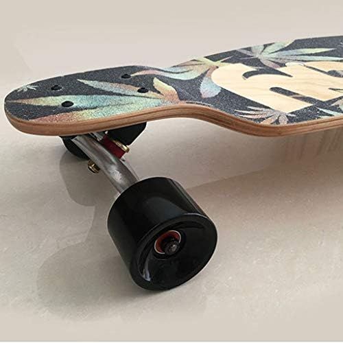  Skateboards Langes Dance Board Geschenk Sinking Board Reisebuerste Strasse Downhill Skills Braun Strassennutzung 102 * 22.5 * 15 (Color : Brown, Size : 102 * 22.5 * 15cm)