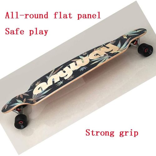  Skateboards Langes Dance Board Geschenk Sinking Board Reisebuerste Strasse Downhill Skills Braun Strassennutzung 102 * 22.5 * 15 (Color : Brown, Size : 102 * 22.5 * 15cm)