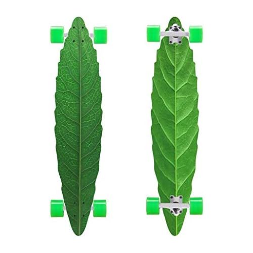  Skateboards Blattplatte Blatt Langes Brett Strassenbrett 23cm Gruen Manner Und Frauen Buersten Strassenreisen 4 Runde Tanzbrett Surfbrett Allroundbrett (Color : Green, Size : 104 * 23