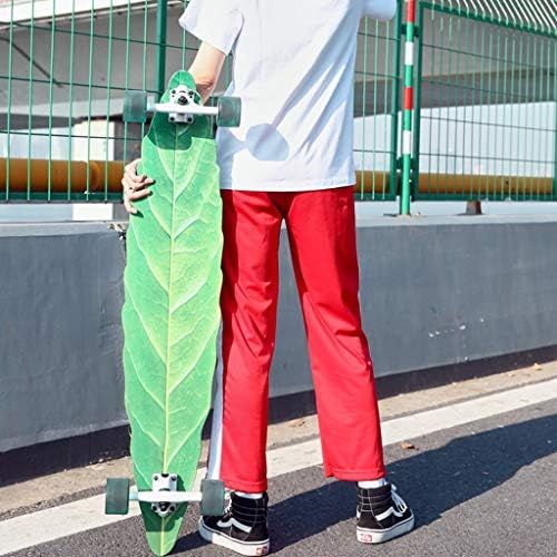  Skateboards Blattplatte Blatt Langes Brett Strassenbrett 23cm Gruen Manner Und Frauen Buersten Strassenreisen 4 Runde Tanzbrett Surfbrett Allroundbrett (Color : Green, Size : 104 * 23