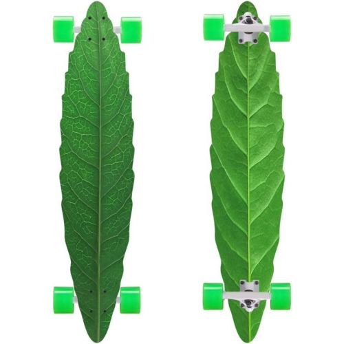  Skateboards Blattplatte Blatt Langes Brett Strassenbrett 23cm Gruen Manner Und Frauen Buersten Strassenreisen 4 Runde Tanzbrett Surfbrett Allroundbrett (Color : Green, Size : 104 * 23