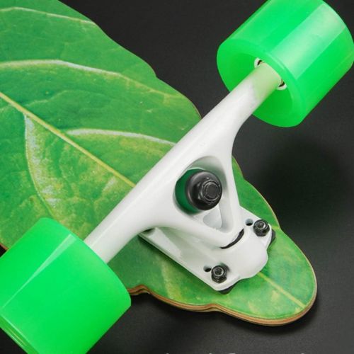  Skateboards Blattplatte Blatt Langes Brett Strassenbrett 23cm Gruen Manner Und Frauen Buersten Strassenreisen 4 Runde Tanzbrett Surfbrett Allroundbrett (Color : Green, Size : 104 * 23