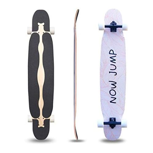  Skateboards Langes Mannliche Und Weibliche Erwachsene Kinder Allgemein Professionelle Buerstenstrassenreisen Tanzbrett Autobahn Doppelneigung Typ 4 Rad Roller 120 * 25 * 12 Schwarz