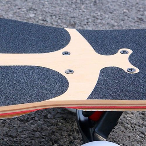  Skateboards Langes Mannliche Und Weibliche Erwachsene Kinder Allgemein Professionelle Buerstenstrassenreisen Tanzbrett Autobahn Doppelneigung Typ 4 Rad Roller 120 * 25 * 12 Schwarz