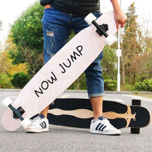  Skateboards Langes Mannliche Und Weibliche Erwachsene Kinder Allgemein Professionelle Buerstenstrassenreisen Tanzbrett Autobahn Doppelneigung Typ 4 Rad Roller 120 * 25 * 12 Schwarz