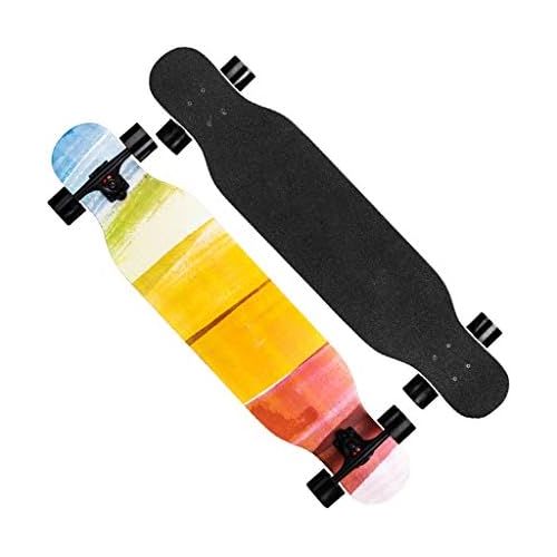  Skateboards Langes Geschenk Koreanische Art Regenbogenfarbe Jungen Und Madchen Allgemein Erwachsene Kinderbuerste Strasse Strassengebrauch 107 * 23 * 12.5